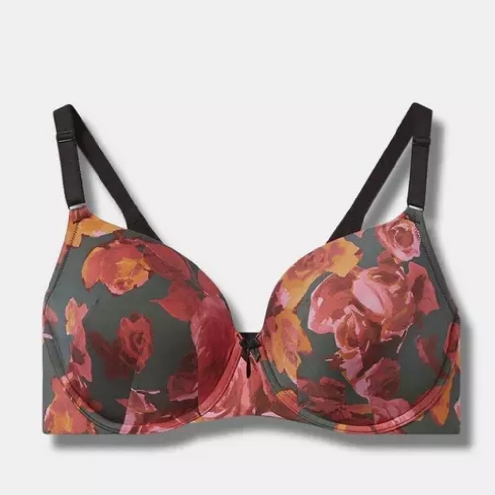 Torrid Floral T-Shirt Bra